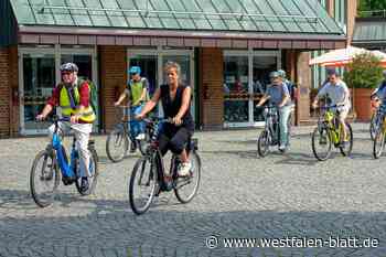 Mit einer Ministerin auf Fahrradtour