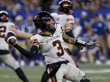 B.C. Lions: Vernon Adams Jr. returning to full health, should back-up Nathan Rourke Friday