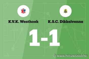 Aboubacar redt punt voor KVK Westhoek tegen KSC Dikkelvenne