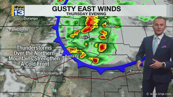 Rain chances return with a cold front Thursday