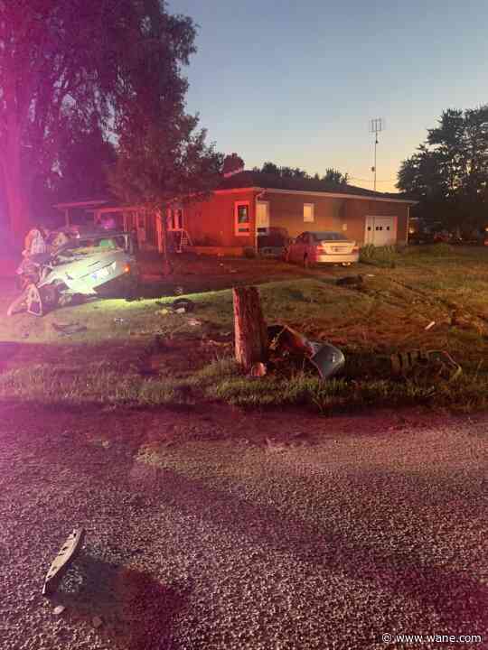 Crash hurts 1 in DeKalb County, north of Garrett