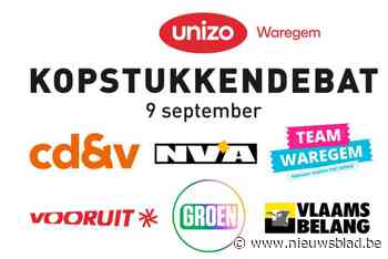 Unizo Waregem organiseert lijsttrekkersdebat