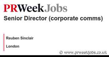 Reuben Sinclair: Senior Director (corporate comms)