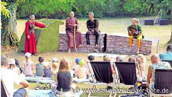 Kindertheater auf Burg Hohennagold: Den Sprung über den Höllenschlund gewagt