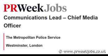 The Metropolitan Police Service: Communications Lead – Chief Media Officer