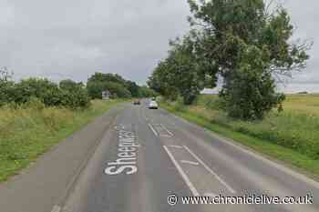 Road remains closed more than four hours after two-vehicle crash in Northumberland