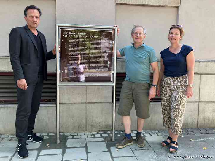 Persönlichkeitstafeln für Oswald Berkhan und Helene Engelbrecht