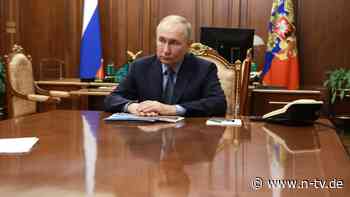 Russland "verhandlungsbereit": Putin: Ukraine hat sich mit Kursk-Offensive "selbst geschwächt"