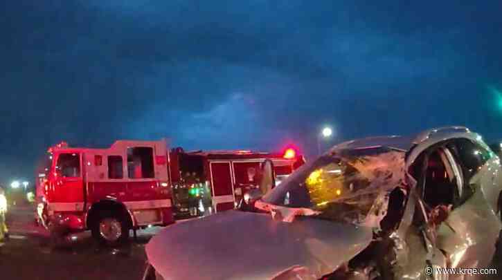 Video shows moments after AFR truck gets hit by drunk driver