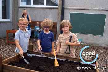 Kleuters kunnen zich creatief ontplooien in nieuwe buitenklas