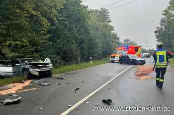 Frontalzusammenstoß in Borchen fordert vier Verletzte