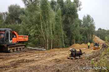 Werken aan fietslus van Riemst naar Tongeren-Oost