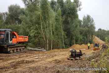 Werken aan fietslus van Riemst naar Tongeren-Oost