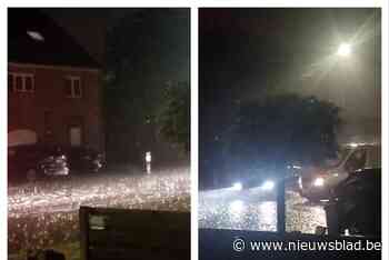 Hevige regen zet straten blank