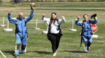 Three generations take a leap together for unforgettable skydiving experience