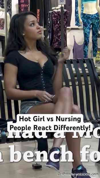 Hot Girl vs Nursing Social Experiment #JoeySalads #Shorts #parenting