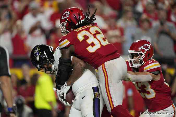 Chiefs hold off Ravens 27-20 when review overturns TD on final play of NFL’s season opener