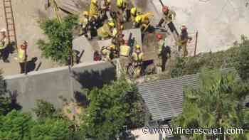 LAFD frees construction worker from trench after 6-hour rescue in blistering heat