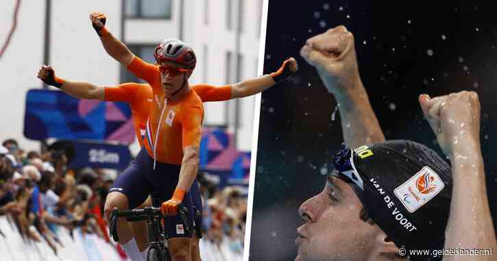 Goud voor Olivier van de Voort, Tristan Bangma in voetsporen van Harrie Lavreysen met ‘Tristans triple’: ‘Hopelijk heb je je nek getraind’