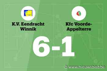 Eendracht Winnik B overklast KFC Voorde-Appelterre B