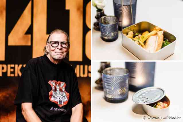 Corned beef, brood met smout en kip uit een gamel: Chef Johan Segers serveert smaken uit de Grote Oorlog voor publiek van 14-18-musical