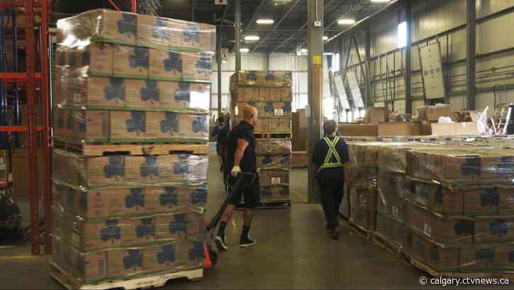 Over 17,000 cases of Chocolate Mint Girl Guide cookies arrive in Calgary as fundraising campaign kicks off