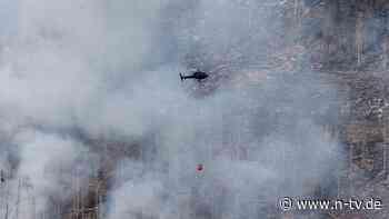 1000 Meter lange Feuerwand: Waldbrand am Brocken - Einsatz könnte noch Tage dauern