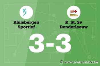 Standaard Denderleeuw sleept gelijkspel uit de brand in de uitwedstrijd tegen Kluisbergen Sportief