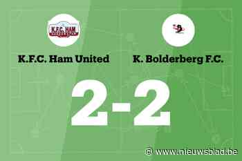 Bolderberg sleept gelijkspel uit de brand in de uitwedstrijd tegen Ham United