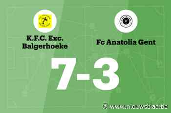 Excelsior Balgerhoeke wint spektakelwedstrijd van Fc Anatolia Gent