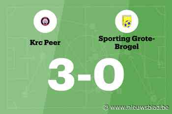 RC Peer B boekt overtuigende zege op Gote Brogel