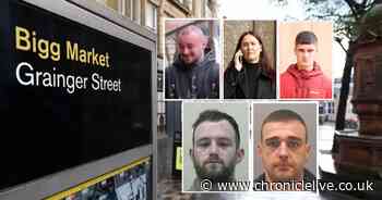 North East criminals who appeared in court after committing offences in the Bigg Market