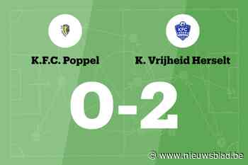 Herselt B wint de wedstrijd tegen Poppel en beslist in de eerste helft