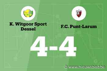 Witgoor en Punt-Larum eindigt op 4-4