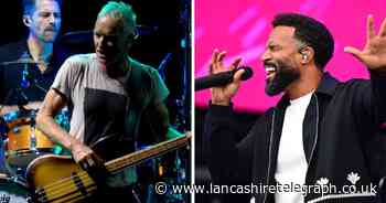 Pictures as Sting and Craig David take to stage at Lancs festival