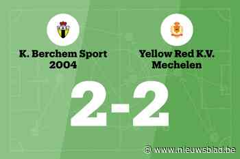 Jong KV Mechelen sleept gelijkspel uit de brand in de uitwedstrijd tegen Berchem Sport