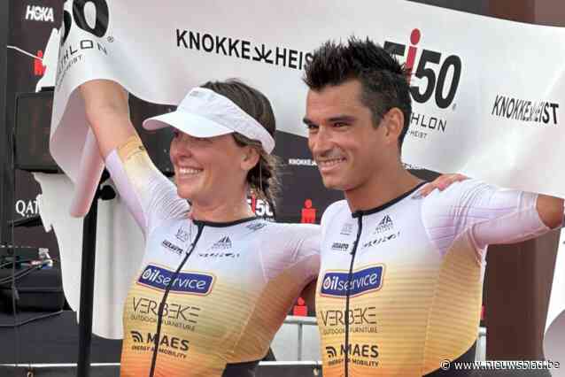 Tom Mets en Lore Vanclooster domineren triatlon in Knokke-Heist