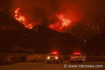 Evacuations ordered as fire burns foothills of national forest east of L.A. amid heat wave