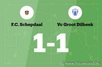 Groot-Dilbeek B speelt gelijk tegen Schepdaal B
