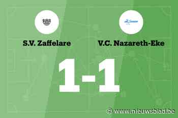 Maebe redt punt voor SV Zaffelare tegen VC Nazareth-Eke