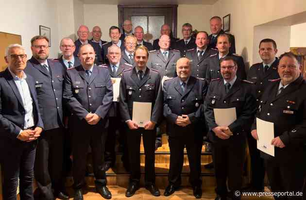 FW-OLL: Feuerwehr richtet Gemeindefeuerwehrball aus - Feuerwehr zieht Bilanz - Ehrungen für Einsatzkräfte