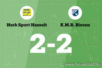 KMR Biesen speelt gelijk in uitwedstrijd tegen Herk Sp.