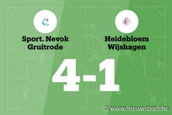 Gruitrode B wint sensationeel duel met Wijshagen