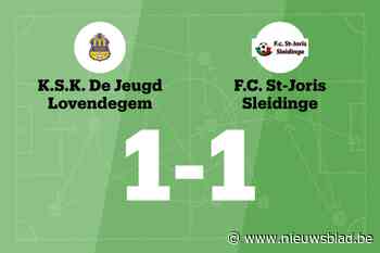KSK Lovendegem speelt gelijk tegen FC Sleidinge