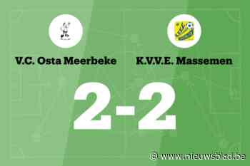 Osta Meerbeke speelt gelijk in thuiswedstrijd tegen KVVE Massemen