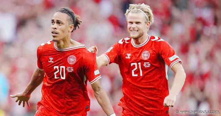 Spanje tegen Zwitserland, Poulsen scoort met fraaie omhaal voor Denemarken