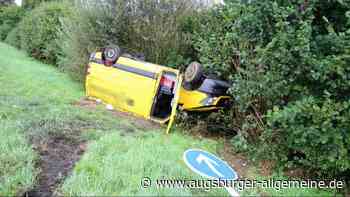 Transporter überschlägt sich: A7-Auffahrt in Illertissen gesperrt