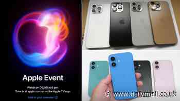 Apple is hosting its 'It's Glowtime' event TODAY where it could unveil a range of new products including the iPhone 16 and the Apple Watch X - here's how you can watch live