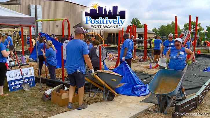 Playground built in a day is Positively Fort Wayne