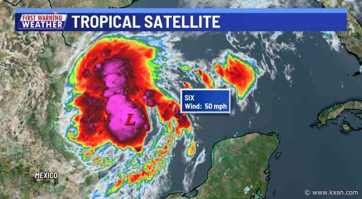 Tropical Storm Francine is moving over the Gulf